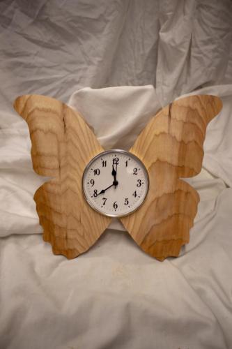 Ash Butterfly Clock