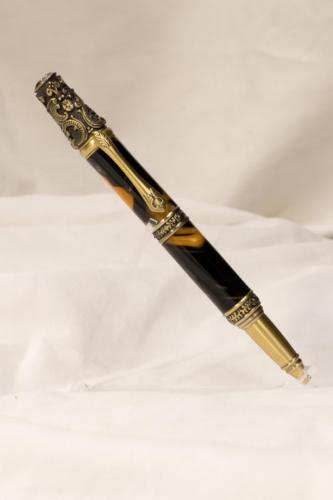 Black and Orange Victorian Pen