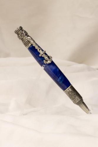 Blue and Brown Nautical Pen