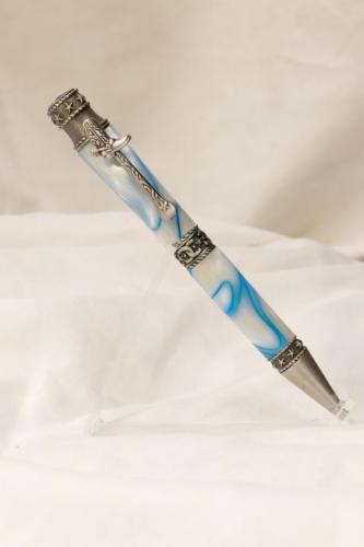 Blue and White Cowboy Pen